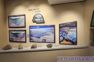 Display in the Earthquake Visitors Center