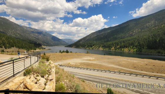 Night the Earth Shook, Earthquake visitors center over looking Earthquake Lake Yellowstone Lodging Cabin Rentals Get Lost in America