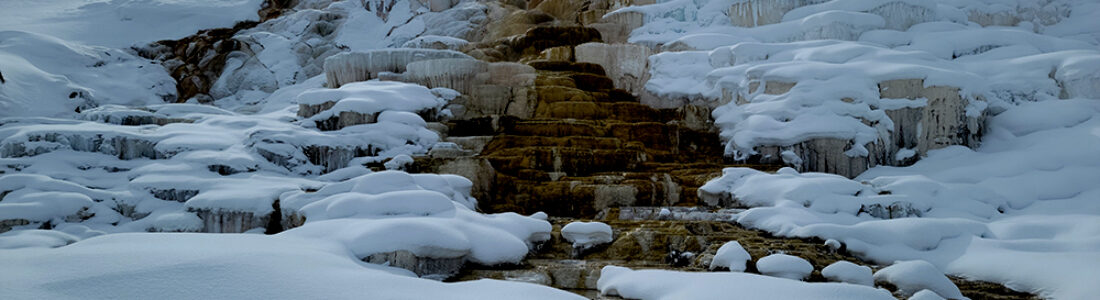 Snowshoeing Mammoth Hot Springs Get Lost in America