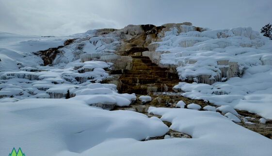 Snowshoeing Mammoth Hot Springs Get Lost in America