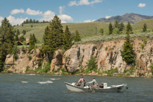 Madison River Lodge All Inclusive Fly Fishing Adventure floating the Madison River with Get Lost in America