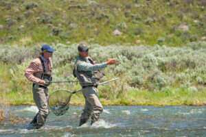 Madison River Lodge All Inclusive Fly Fishing Adventure Fly fishing instruction on the Madison River with Get Lost in America