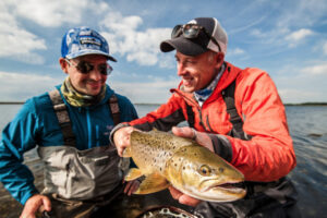 All Inclusive Denmark Fly Fishing Lodge Expedition, with Get Lost in America Sea trout fishing from the Danish flats, awesome sea run brown trout