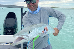 Bahamas Lost Key Lodge Fly Fishing Expeditions average size barracuda, this area offer trophy barracuda fishing with a fly rod