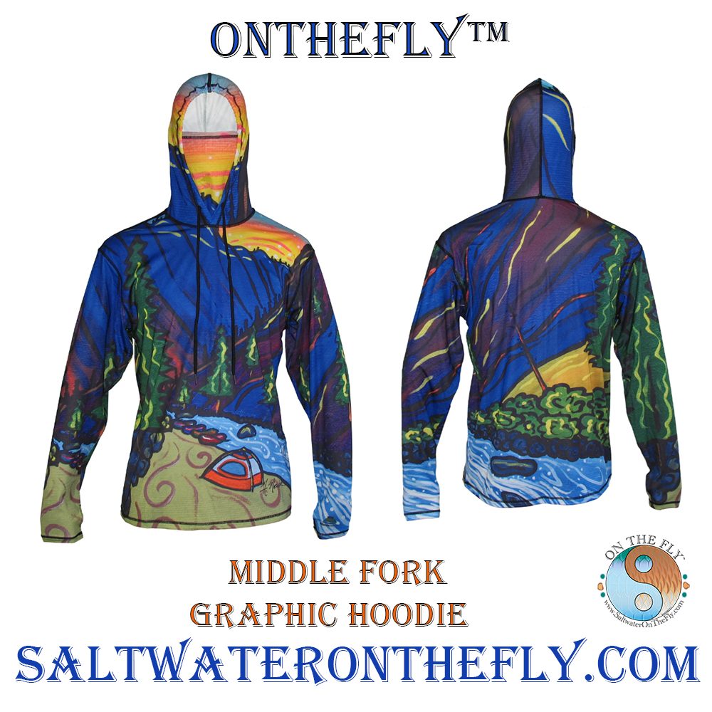 Middle fork of the salmon river graphic hoodie great outdoor apparel