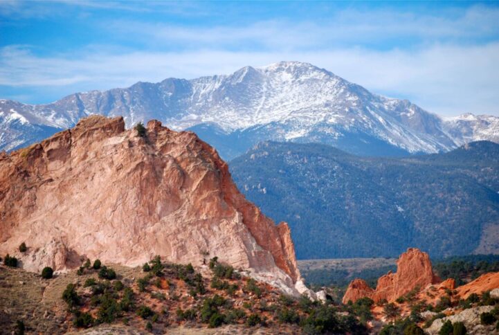 Pikes Peak from Garden of the Gods 