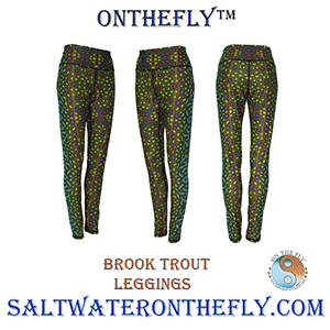 Brook Trout Legging graphic patterned legging are great outdoor apparel