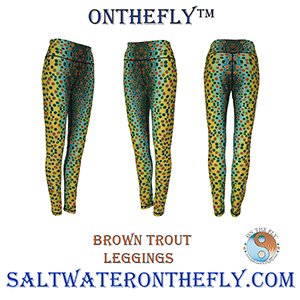 Brown Trout Leggings Outdoor Apparel. Planks for Outdoor Performance