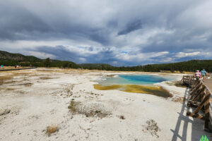 Sapphire Pool from the junction on the loop returning from the hike