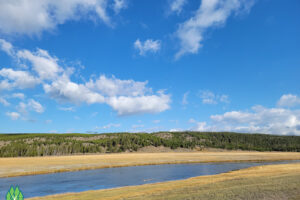 Passing by the Firehole River before turning off on to Firehole Lake Loop Drive. Do a Yellowstone Cabin Rental to enjoy Yellowstone Park at its best.