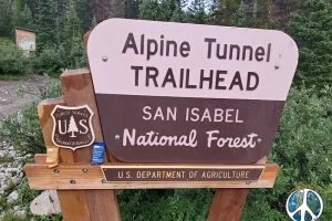 Alpine TrailHead is part of the Colorado and Continental Divide Trail with Destinations of Tin Cup Pass, Monarch Pass, Tunnel Lake, the Palisades and Alpine Tunnel east and west entrances