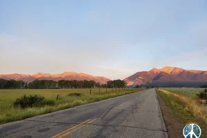 Looking towards St Elmo Colorado the direction of our journey