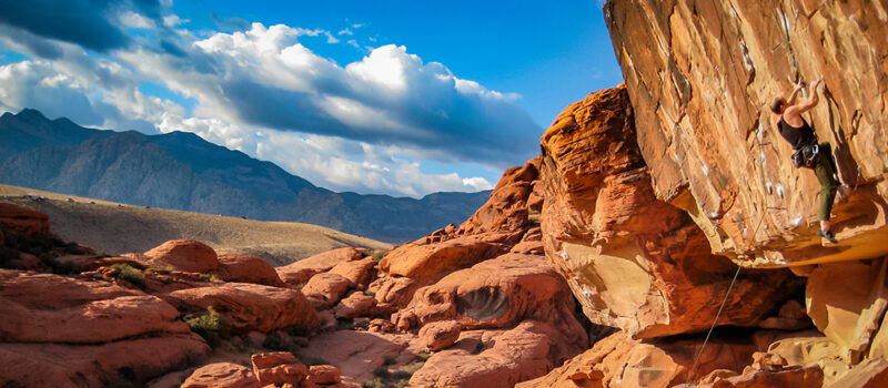 Red Rock Canyon Nevada Rock Climber