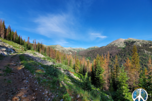 Being to hike above tree line the landscape opens up with end of Tunnel Gulch in site, Tunnel Lakes sits on a shelf at the end of the gulch, beautiful destination