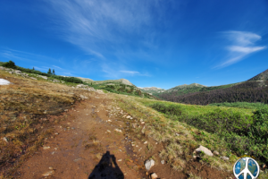 Enjoying morning views from above 11,000 feet