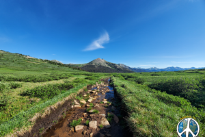 Looking back as we leave one drainage and enter another and a new National Forest the Gunnison