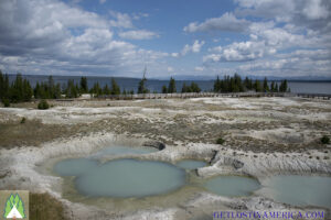 At the West Thumb Geyser Basin Trail Head we took the trail to the left for our loop. What a great view