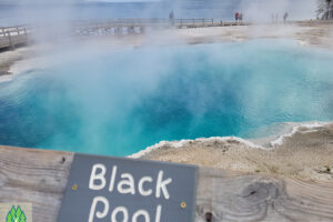 Last look at Black Pool West Thumb Geyser Basin Yellowstone National Park