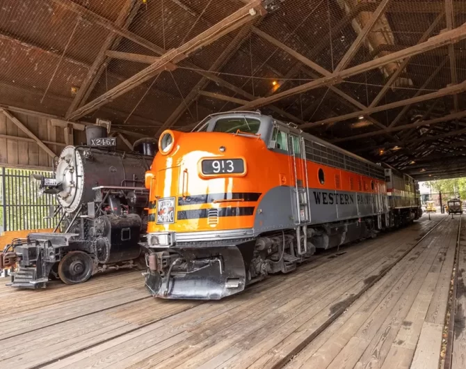 California Railroad Museum with Get Lost in America, your experts for Fly Fish Montana and Yellowstone Cabin Rentals