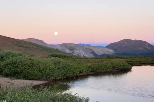 Morning Alpenglow on Independence Pass, Colorado