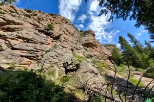 Coming out of the canyon, layering of the rock formations really add a dramatic effect to the landscape, Lost Creek Wilderness has such an interesting topography