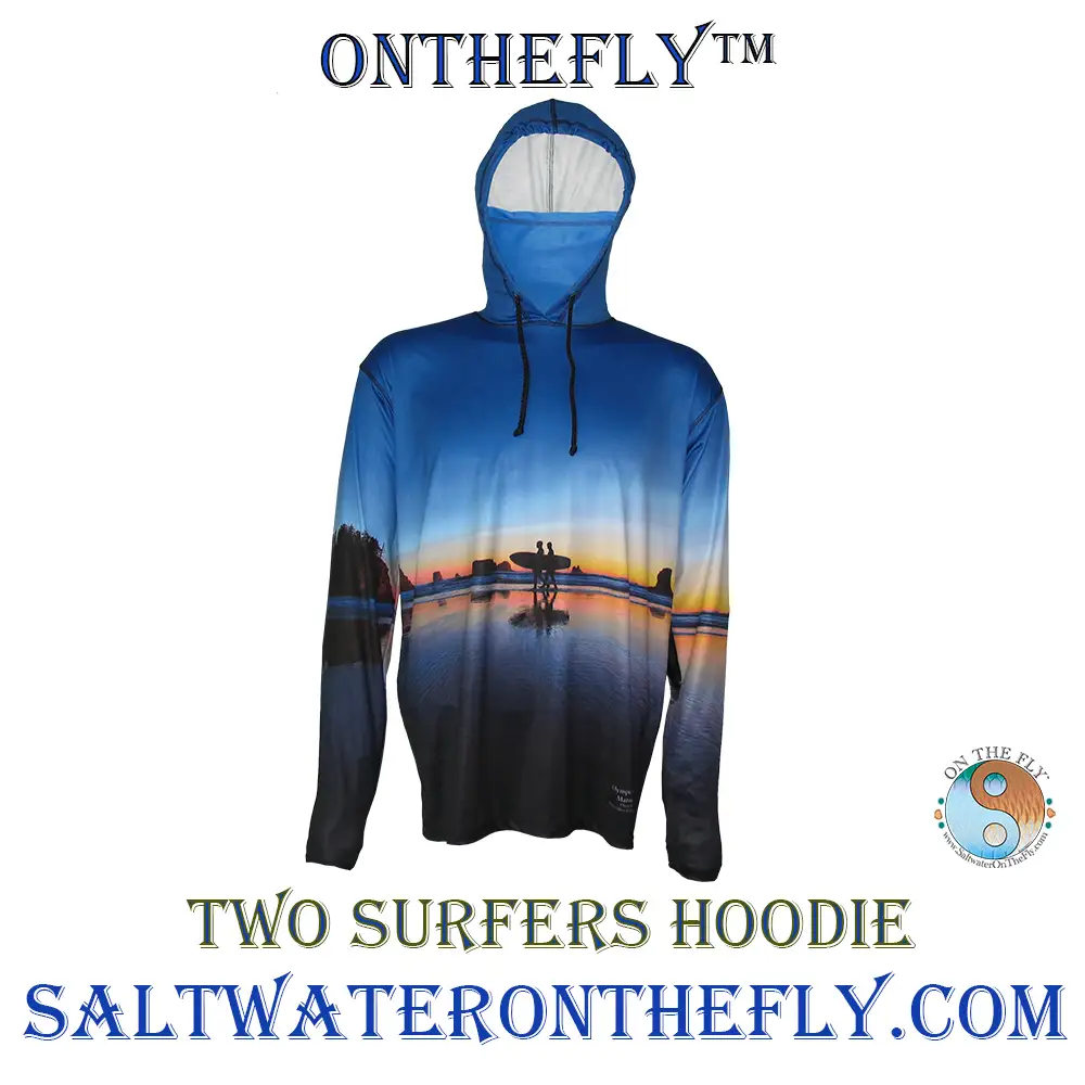 Outdoor Surf and Beach Apparel Two Surfers sun pro hoodie