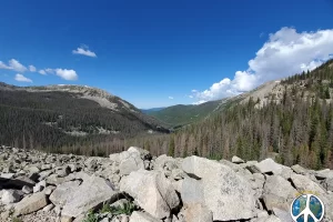 Pomeroy's lakes in the distance