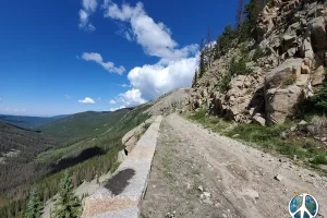 Standing on the wall looking down into the valley below. Oh sweet chariot coming to carry me home.