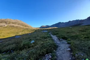 Ridge below the lake