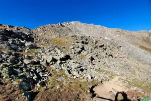 Looking Back up at the Rocky section of the trail