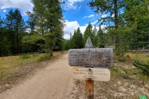 First set of trail junction is a half a mile. There are mining remnants and signs of old silver claims along the trail