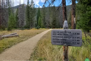 At this junction I take a left with Get Lost in America Rocky Mountain National Park