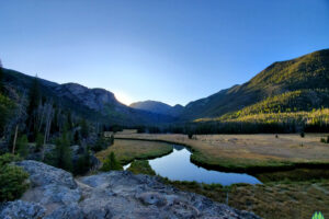 East Inlet Creek and beautiful meadow