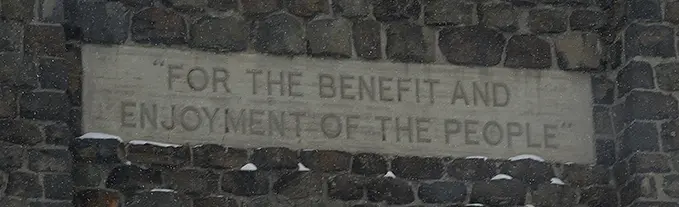 'For The Benefit And Enjoyment Of The People,'
