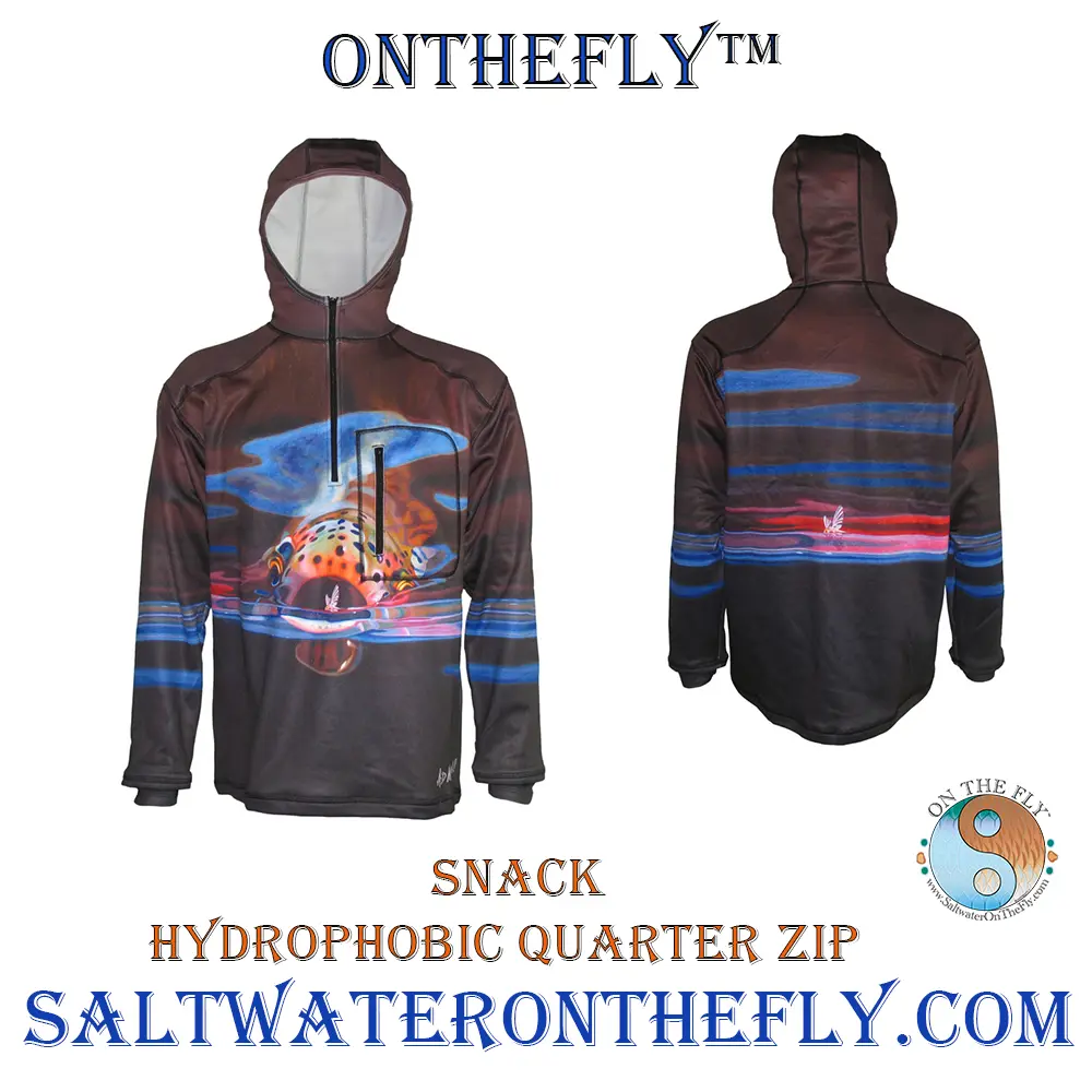 Snack heavy weight hydrophobic hoodie saltwater on the fly 