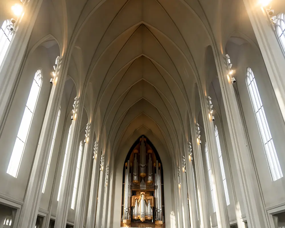 Hallgrímskirkja Church in the 9 best places to visit in Reykjavik Iceland