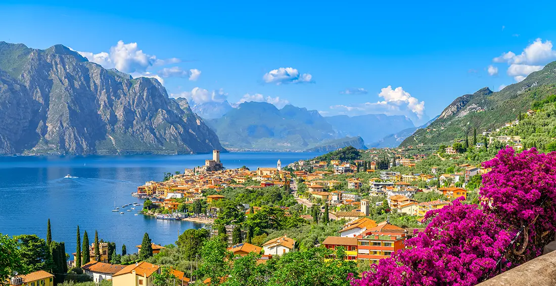 Lake Garda in Northern Italy as you fly fish Italy with Get Lost in America