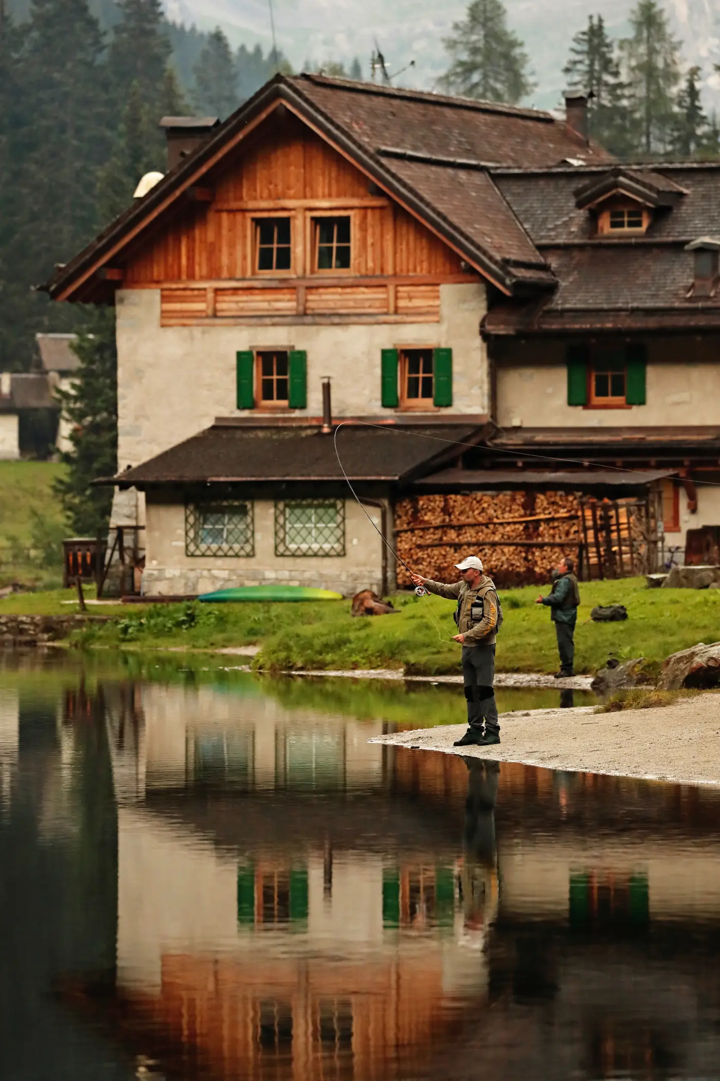 Lodge on the edge of a lake in Best Places to Visit in Trentino and Piemonte Italy