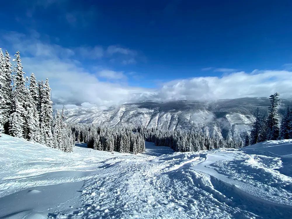 Ski Colorado view from top of run