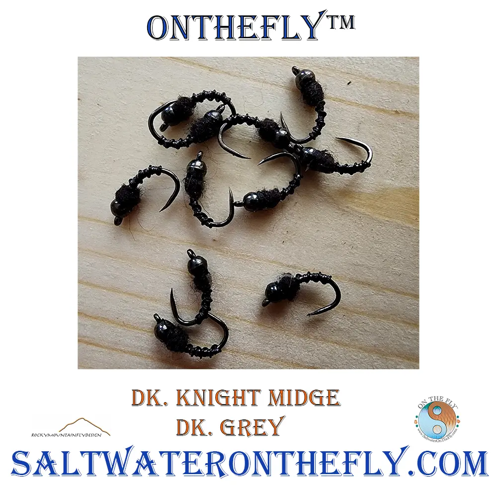 Midge pattern for fly fishing the Roaring Fork and Fryingpan River saltwater on the fly