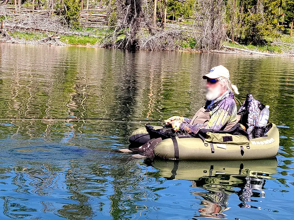 Float tube fly fishing on Georgetown Lake, Montana Saltwater on the Fly