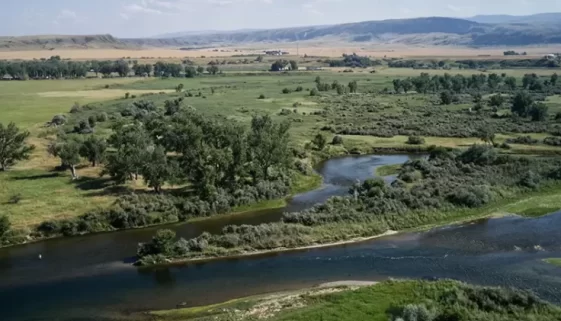 Fly Fish Big Horn River from Fort Smith Montana to St Xavier Montana, where epic trout and serene landscapes await.