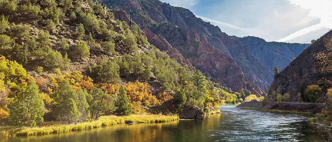 Fly Fish Gunnison River from Almont Colorado to Grand Junction Colorado, and discover the ultimate trout haven in picturesque settings.