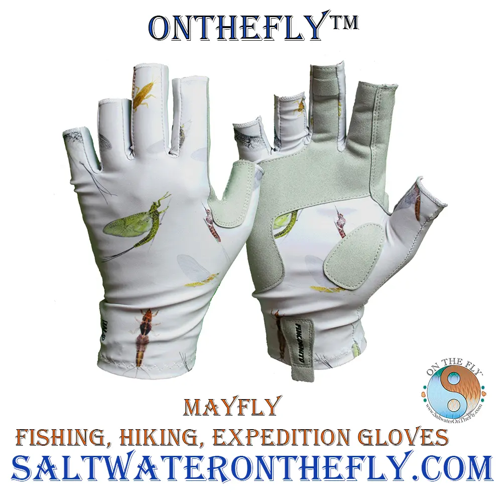 Out exploring Alaska mysteries the sun can be intense. Gloves are a great idea at a UPF-50 sun protection. These are great for driving, hiking and fly fishing apparel. 