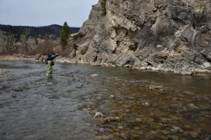 Fly fishing Old Nye Picnic Area on the Stillwater River, Montana. Get Lost in America.