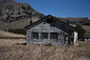 Old homestead on drive