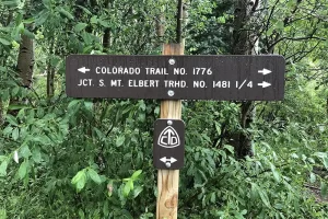 Trailhead Sign for Mount Albert