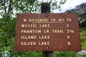 West Rosebud Trail 19 to Mystic Lake and beyond. Get Lost in America