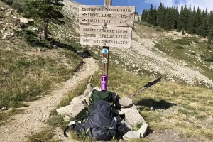 Junction to West Alpine Tunnel, Tin Cup Pass, Tunnel Lake as you section or through hike the Colorado Trail. Get Lost in America