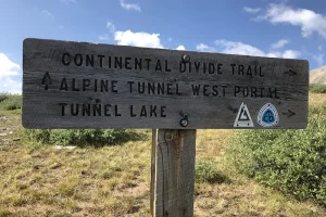 Junction for West Alpine Tunnel, Tin Cup Pass, Tunnel Lake or on to Cottonwood pass. Get Lost in America